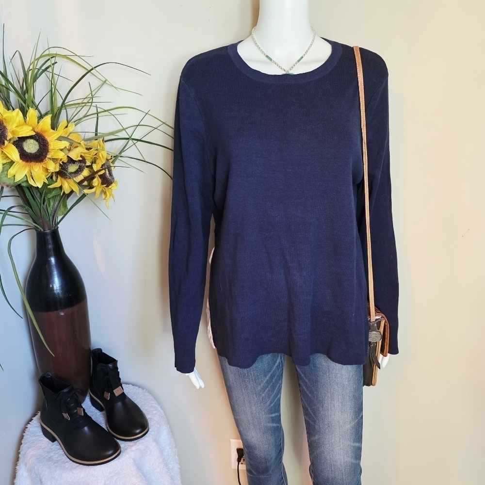Navy Blue Women's Maternity Sweater